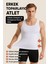 Erkek Şekillendirici Atlet, Incelten Atlet, Erkek Toparlayıcı, Slim Fit Korse Atlet, Beyaz Atlet Erkekerkek Korse 1