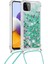 Samsung Galaxy A22 5g Ayarlanabilir Kordon Glitter Dört Köşe Lens İçin Kılıf (Yurt Dışından) 1