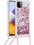 Samsung Galaxy A22 5g Ayarlanabilir Kordon Glitter Dört Köşe Lens İçin Kılıf (Yurt Dışından) 1