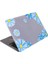Macbook Air Kılıf 13.6 Inç M2-M3-M4 Çip FLOWER07NL (13.6" Air) A2681 A3113 A3240 ile Uyumlu Açık Mavi 1