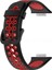 CPT83 Huawei Watch Fit 2 Spor Delikli Kordon - Siyah-Kırmızı 2