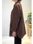Önden Düğmeli Uzun Cep Detaylı Tunik 6148 Kahverengi 2