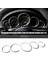 Porsche Için 2x Cayenne 958 2011-2018 Gümüş Araç Gösterge Tablosu Ölçer Yüzük Kapakları Trim Iç Dekorasyonu (Yurt Dışından) 3