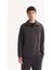 Erkek Antrasit Dik Yaka Fermuarlı Soft Touch Baskılı Regular Fit Sweatshirt A52Y1273 7