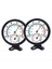2pcs Mini Iç Mekan Termometresi Higrometre 2 1 Sıcaklık Nemi Duvar Için Dış Mekan Monitör Göstergesi Siyah (Yurt Dışından) 1