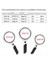 LED Işık Aydınlatılmış Büyüteç Çıkarılabilir Optik Lens Büyüteç 2265+50 ile El Tipi Büyütme Cam Loupe (Yurt Dışından) 3
