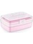 12 Bölmeli Çok Amaçlı Takı Toka Kutusu Dikiş Kutusu Kapaklı Organizer Saklama Kutusu Bölmeli Kutu (Pembe) 1