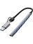 Type-C USB 3.0 7 Portlu Hub Otg Çoğaltıcı Pc Telefon Bilgisayar Uyumlu Veri Aktarımı Mouse Klavye Bağlantısı ADS303D 1