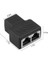2 Portlu Splitter, Çift Lan Kablosu, Ethernet Bölücü, RJ45 Dişi Adaptör Konnektörü - Ethernet Splitter Cable 2