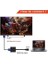 To VGA Görüntü Çevirici Aparat, Dijital HDMI Çıkışlı Bilgisayarların Görüntüsünü VGA Girişli Monitör, Projeksiyon Vb Görüntü Cihazlarına Aktarır, Çevirir, Siyah, Ses Çıkışsız, 5