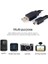 4575 Mini USB To USB Data Şarj Kablosu, Siyah 5