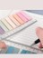 Post It 10 Renkli 200 Yaprak Şeffaf Yapışkan Not Kağıtları Sticky Notes Etiket Not Defteri Kitap Ayracı Gökkuşağı Serisi (Gül Kokusu) 5