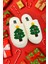 Kadın Ev Terliği Peluş Noel Yılbaşı Fiğürlü Terlik Çeyiz ve Bohça Terliği Ses Yapmaz Kalın Taban 2