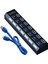5258 7 Port USB 3.0 ve USB 2.0 Hub Anahtarlı Çoklayıcı Çoğaltıcı Switch 1