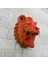 Buğz Gold Kırmızı Aslan Duvar Dekoru Asılabilir Hediyelik 3D Heykel 20X21 cm 1
