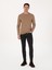 Erkek Camel Slim Fit Yün Karışımlı Bisiklet Yaka Basic Triko Kazak 50318854-VR015 11