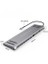 In 1 Stand Özellikli Type-C Hub USB 3.0-SD/TF-RJ45-HDMI-VGA-USB-C Dönüştürücü 3