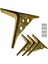Dolap Metal Ayaklar Modern Mobilya Ayakları Kabine Kanepe Masa Sandalyesi Yatak Dresser Dolap Yükselticisi Değiştirme (Altın) (Yurt Dışından) 1