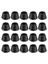 20PCS Siyah Sandalye Kanepe Sofra Kauçuk Mobilya Bacak Uç Kapakları 16MM Dia (Yurt Dışından) 1