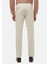 Ekru Düz Dokuma Regular Fit Casual Pantolon 5
