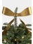Brass Metal Bow Christmas Tree Topper ve Wreath Klipsi Yılbaşı Ağaç Süsü 1