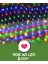 Rgb Ağ LED 2x2 Metre 132 LED 220V Fişli Iç ve Dış Mekan 8 Modlu Ambiyans Aydınlatma 1