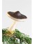 Taupe Glass Mushroom Christmas Ornament El Boyama Mantar Süsü 1