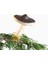 Taupe Glass Mushroom Christmas Ornament El Boyama Mantar Süsü 2