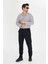 Erkek Bel Yarım Lastikli Kemerli Double Paça Dabıl Face Kumaş Slim Fit Pantolon 3