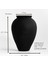 Siyah Stoneware Dokulu 38CM Toprak Vazo El Yapımımodern Doğal Görünüm 2