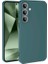 S24 Fe Kılıf Nano Içi Kadife Silikon - Koyu Yeşil 1