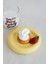 Seramik Küçük Boy Sarı Donut Tatlı Tabağı 14 cm Bulaşık Makinesinde Yıkanabilir 4