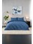 Miora %100 Pamuk Saten Çift Kişilik Nevresim Takımı- Mavi 1