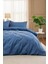 Miora %100 Pamuk Saten Çift Kişilik Nevresim Takımı- Mavi 2