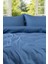 Miora %100 Pamuk Saten Çift Kişilik Nevresim Takımı- Mavi 3