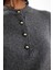 Antrasit Dört Düğmeli Triko Kazak 251128 6