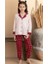 Anne Kız % 100 Cotton Uzun Kollu Pijama Takım 3