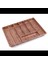 Büyük - Ahşap Renk - 7 Bölmeli Çekmece Içi Kaşıklık 50X37CM (5148) 1