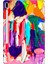 Samsung Galaxy Tab S7-Fe Lte SM-T737 Kılıf Tablet Için Desenli Silikon Kapak - Abstract 1