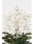 Capiz Shell Snowflake Christmas Tree Topper Yılbaşı Ağaç Süsü 2