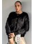 Kadın Ön Düğmeli Sakallı Triko Ceket P-00019478 2