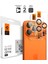 Apple iPhone 17 Pro Max / 17 Pro / 16 Pro Max / 16 Pro / 15 Pro Max / 15 Pro / 14 Pro Max ile Uyumlu Kamera Lens Camı Koruyucu Kolay Kurulum GLAS.tR EZ Fit Optik Pro (2 Adet) Orange-AGL10123 1