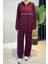 Biye Detaylı Rahat Takım 3143 Bordo 1