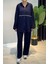 Biye Detaylı Rahat Takım 3143 Lacivert 4