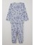 Kız Çocuk Pijama Takımı Güneşli Deniz Masalı 4-8 Yaş, Açık Mavi 1