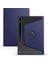 Samsung Galaxy Tab S7 Fe Lte (T737-T736-T733-T730) ile Uyumlu Kılıf 360 Derece Dönebilen Standlı Pu Arkası Şeffaf Pu Deri Tpu Kaliteli Tam Uyumlu Termik Kapak Kalem Bölmeli - Lacivert 1