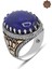 Lapis Lazuli Taşı Tac Model 925 Ayar Gümüş Erkek Yüzük 201024801 1