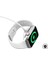 Beyaz Akıllı Saat Wireless To Lightning Type-C Şarj Kablosu 1.2m 3
