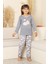 Kız Çocuk %100 Pamuk Interlok Kumaş Pijama Takımı 11-15 Yaş 12448 1