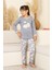 Kız Çocuk %100 Pamuk Interlok Kumaş Pijama Takımı 11-15 Yaş 12448 2